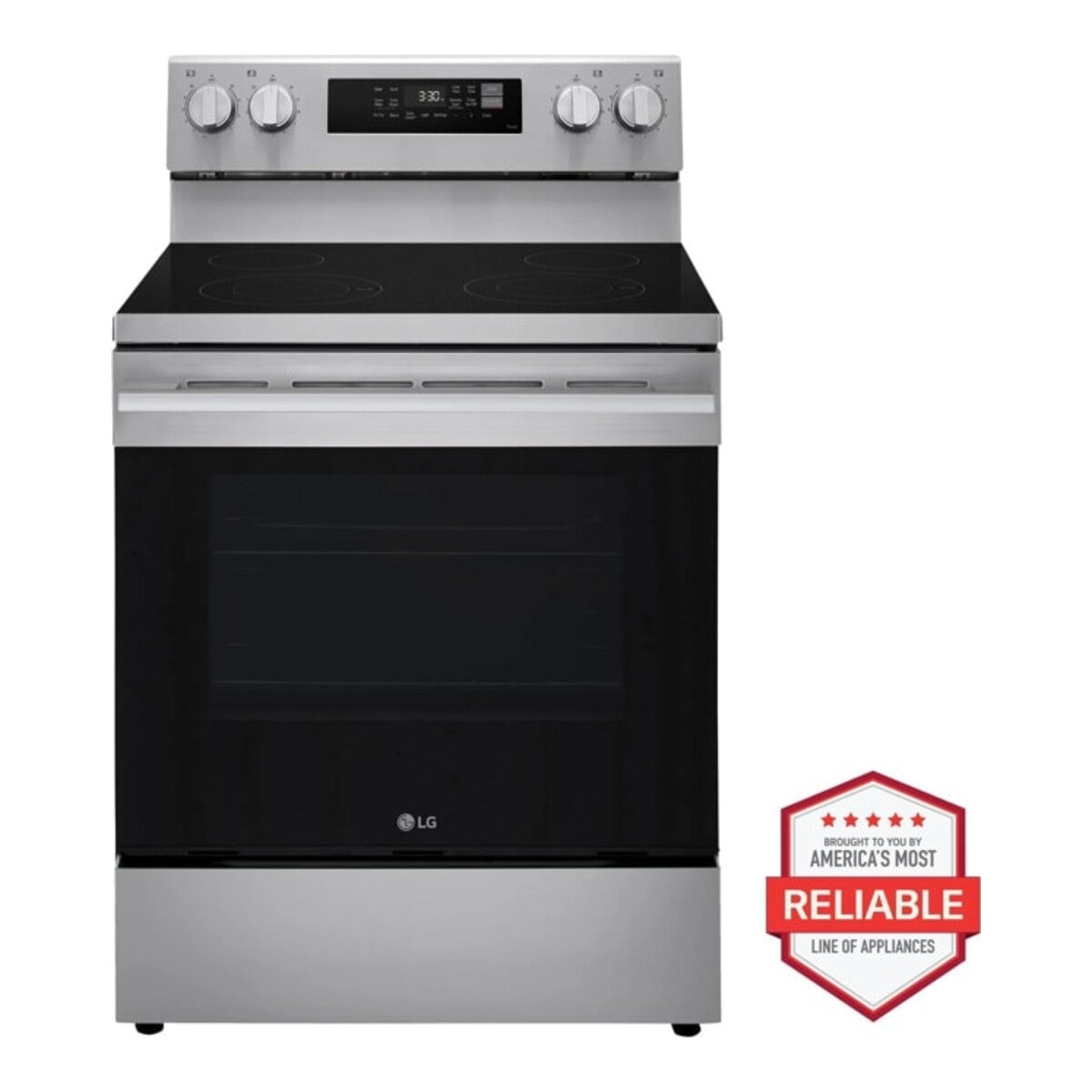 LG 6.3 cu. ft. Smart Wi-Fi Enabled Electric Range with Air Fry & EasyClean - Stainless Steel (LREN6321YE)