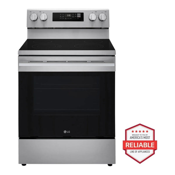 LG 6.3 cu. ft. Smart Wi-Fi Enabled Electric Range with Air Fry & EasyClean - Stainless Steel (LREN6321YE)