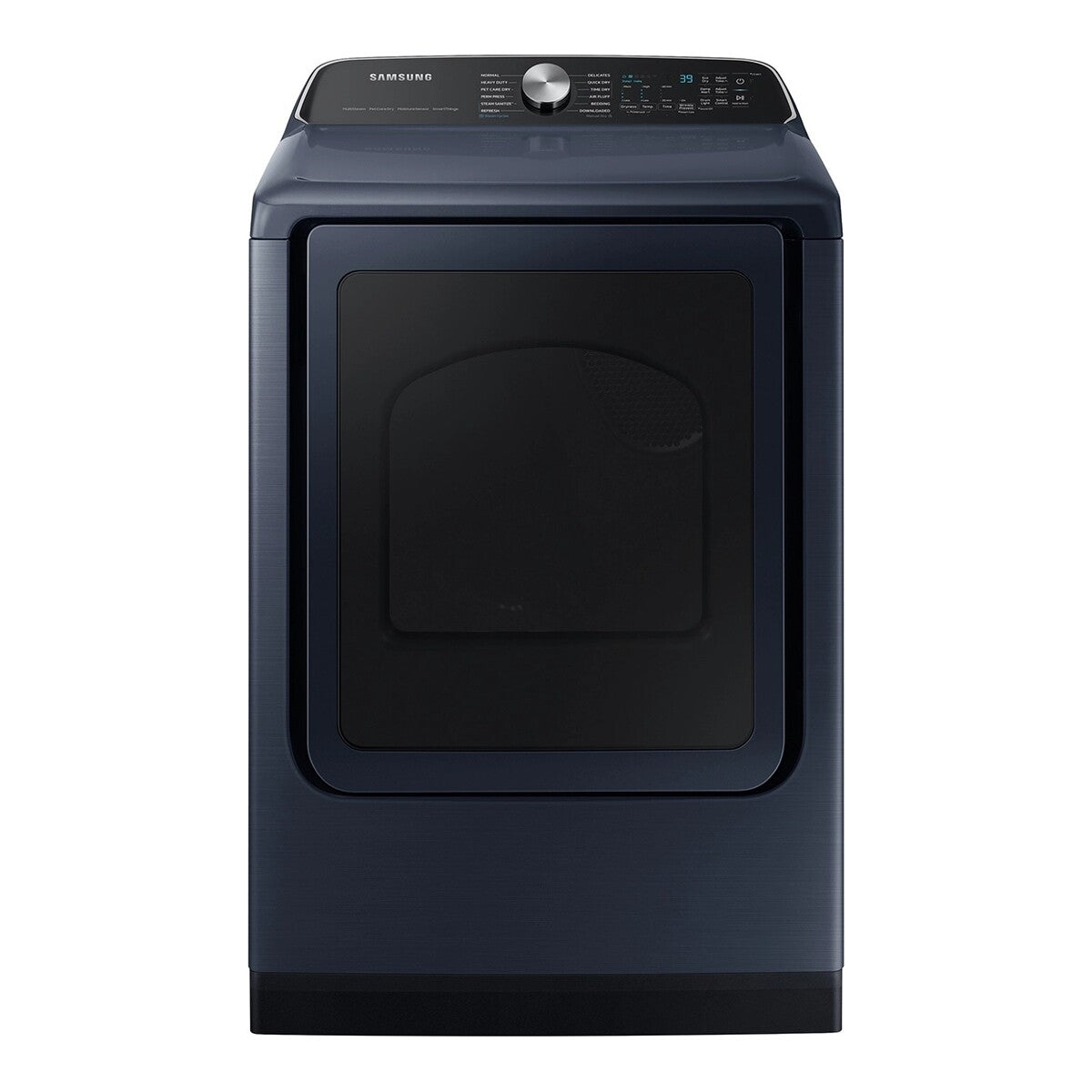 Samsung Top Load Electric Dryer Pet Care Dry Steam Sanitize+, 7.4 cu. ft. - Brushed Navy