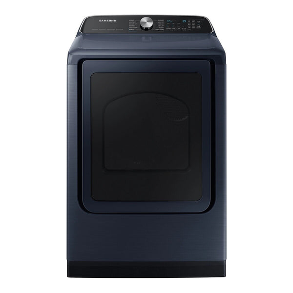 Samsung Top Load Electric Dryer Pet Care Dry Steam Sanitize+, 7.4 cu. ft. - Brushed Navy