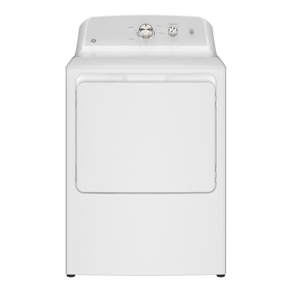GE 7.2 cu. ft. Capacity Gas Dryer with Up To 120 ft. Venting and Reversible Door - White