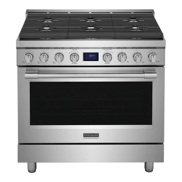 Frigidaire Professional 36" Front Control Freestanding Gas Range - Stainless Steel