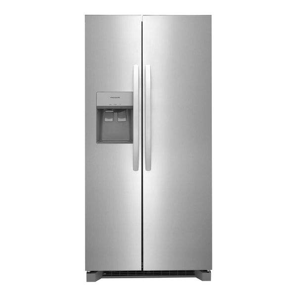 Frigidaire 22 cu. ft. 33" Standard Depth Side by Side Refrigerator - Stainless Steel