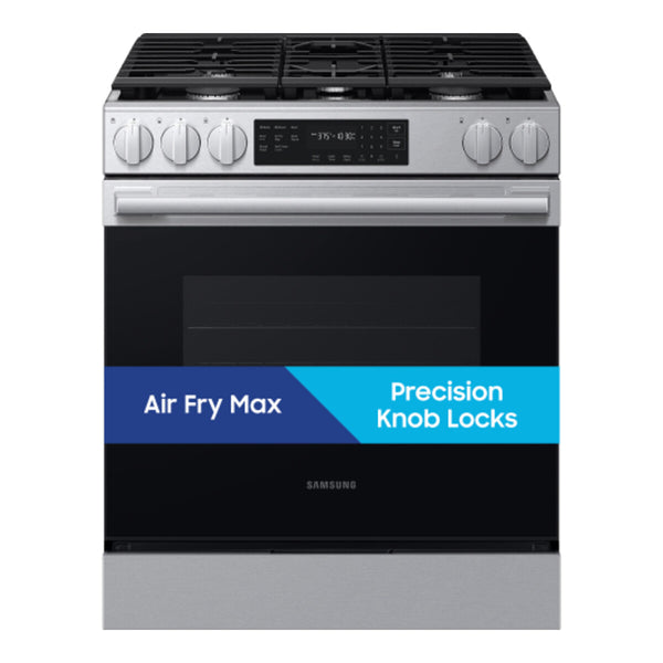Samsung Bespoke Smart Slide-In Gas Range 6.0 cu. ft. with No-Preheat Air Fry Max - Stainless Steel