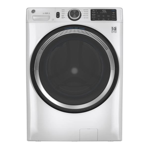 GE ENERGY STAR 4.8 cu. ft. Capacity Smart Front Load Washer with UltraFresh Vent System with OdorBlock and Sanitize w/Oxi - White