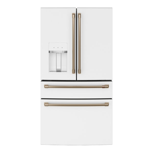 Café ENERGY STAR 22.3 cu. ft. Smart Counter-Depth 4-Door French-Door Refrigerator - Matte White