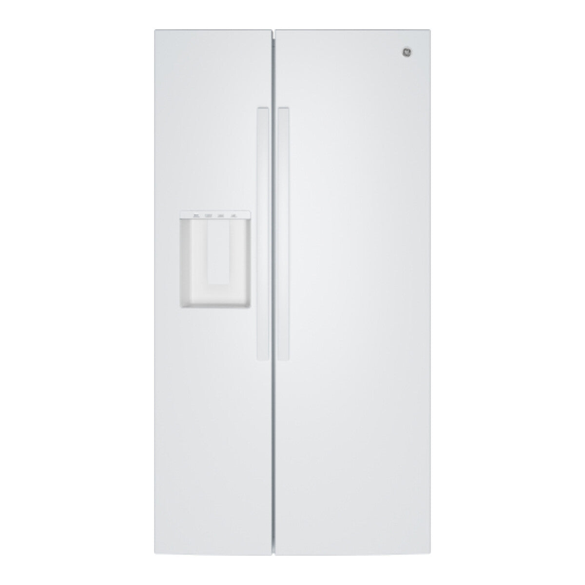 GE 27.9 cu. ft. Side-By-Side Refrigerator with Extra Tall Dispenser and In-Door Icemaker - White