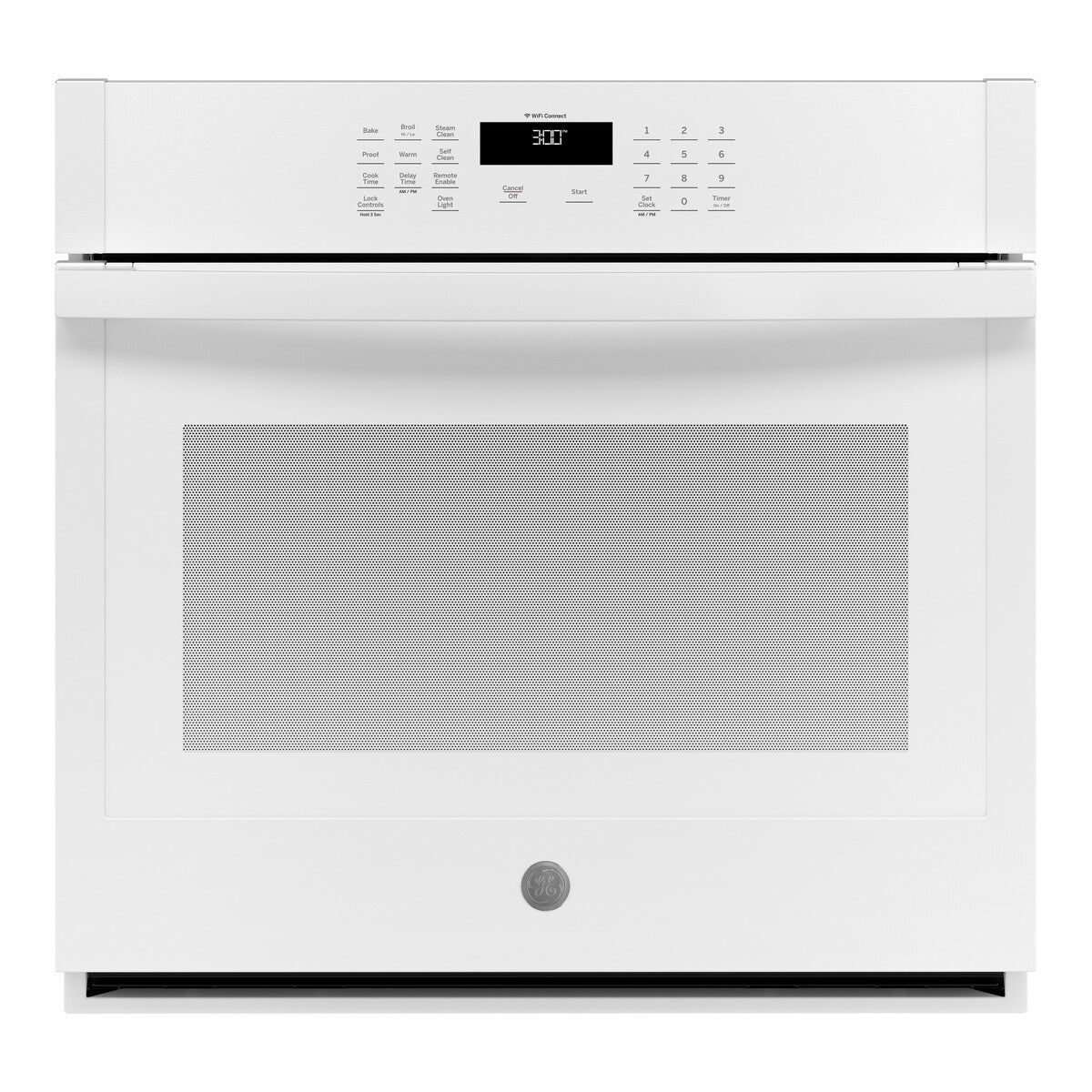 GE 30" Smart Built-In Self-Clean Single Wall Oven - White