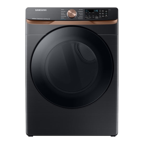 Samsung Front Load Gas Dryer Steam Sanitize+ Sensor Dry, 7.5 cu. ft. - Brushed Black