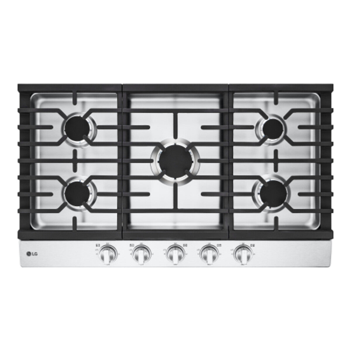 LG 36" Gas Cooktop with 20K BTU and EasyClean Cooktop - Stainless Steel