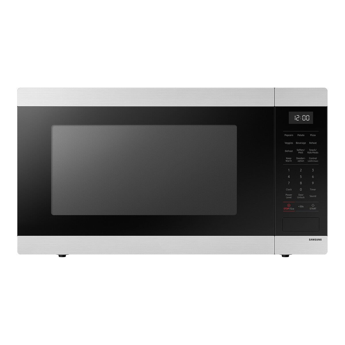 Samsung Countertop Microwave Fingerprint Resistant Ceramic Enamel Interior, 1.9 cu. ft. - Stainless