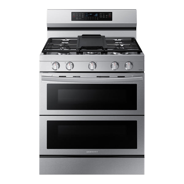 Samsung 6.0 cu. ft. Smart Freestanding Gas Range with Flex Duo, Stainless Cooktop & Air Fry in Stainless Steel