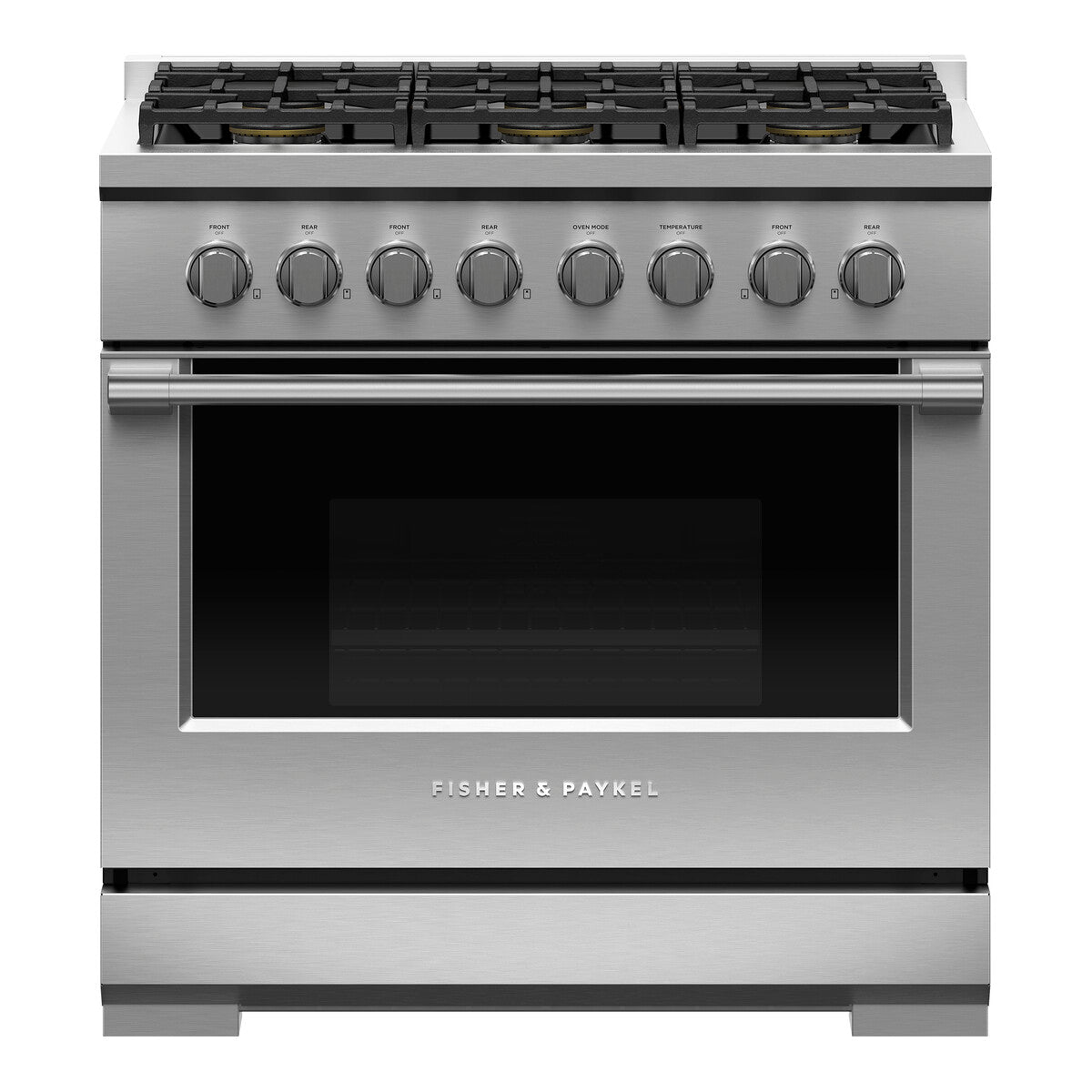 Fisher & Paykel 36" Series 7 Professional 6 Burner Gas Range, Natural Gas - Stainless Steel
