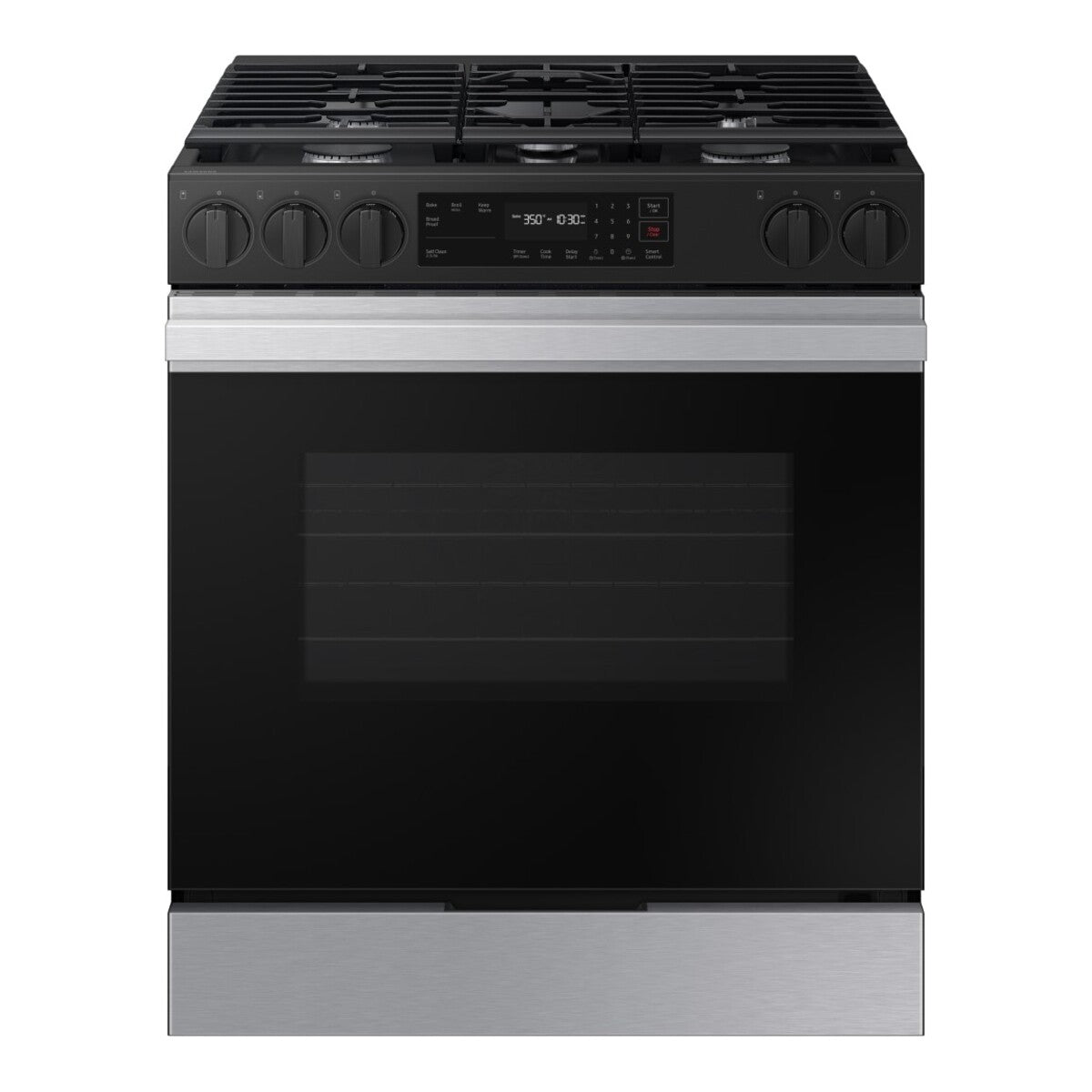 Samsung Bespoke Slide-in Gas Range Fingerprint Resistant, Wi-Fi 6.0 cu. ft. - Stainless Steel