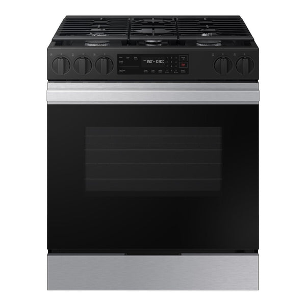 Samsung Bespoke Slide-in Gas Range Fingerprint Resistant, Wi-Fi 6.0 cu. ft. - Stainless Steel