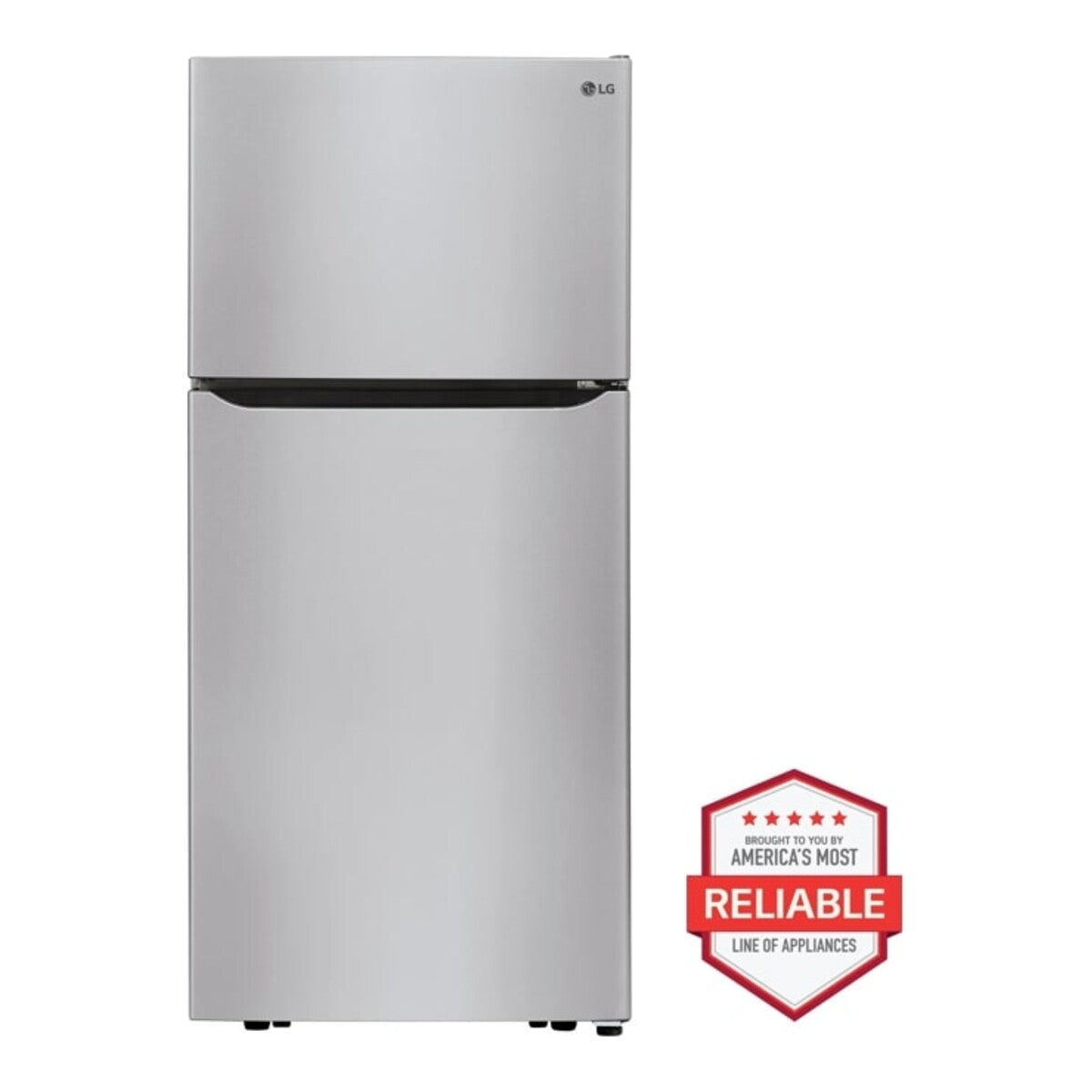 LG 20 cu. ft. Top Freezer Refrigerator - Stainless Steel