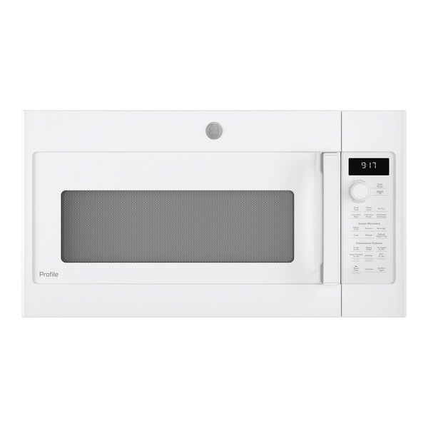 GE Profile 1.7 cu. ft. Convection Over-the-Range Microwave Oven - White