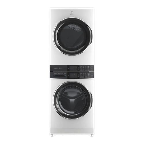 Electrolux Laundry Tower Single Unit Front Load 4.5 cu. ft. Washer & 8 cu. ft. Gas Dryer - White