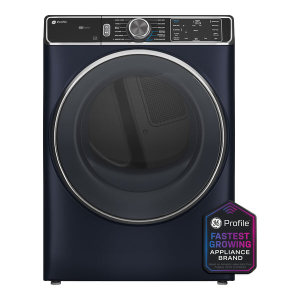 GE Profile 7.8 cu. ft. Capacity Smart Front Load Electric Dryer with Steam and Sanitize Cycle - Sapphire Blue