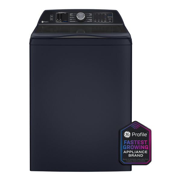 GE Profile ENERGY STAR 5.4 cu. ft. Capacity Washer with Smarter Wash Technology and Adaptive SmartDispense - Sapphire Blue