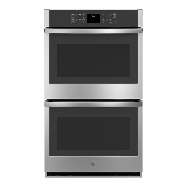 GE 30" Smart Built-In Self-Clean Double Wall Oven - Stainless Steel