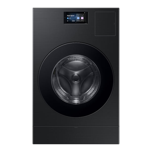 Samsung Bespoke AI All-in-One Vented Combo AI Home 7" LCD Display AI OptiWash and Dry + 5.3 cu. ft. - Brushed Black
