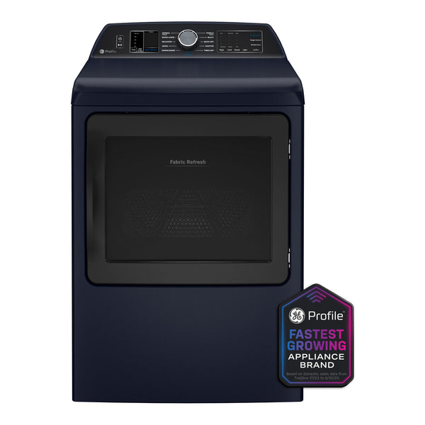 GE Profile ENERGY STAR 7.3 cu. ft. Capacity Smart Electric Dryer with Fabric Refresh - Sapphire Blue