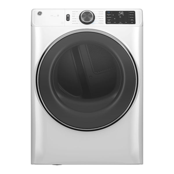 GE ENERGY STAR 7.8 cu. ft. Capacity Smart Front Load Gas Dryer with Steam and Sanitize Cycle - White