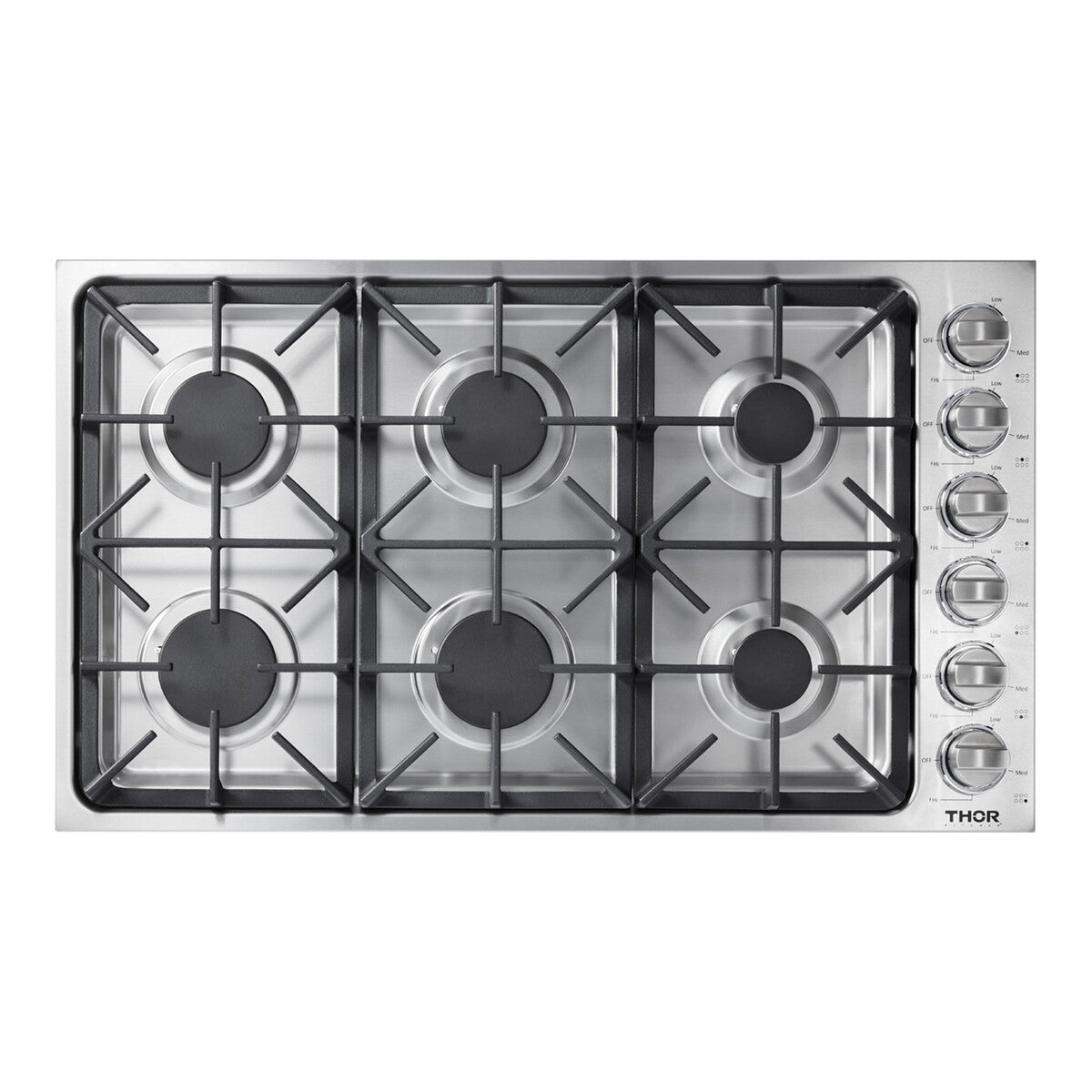 Thor 36" Gas Cooktop - Stainless Steel