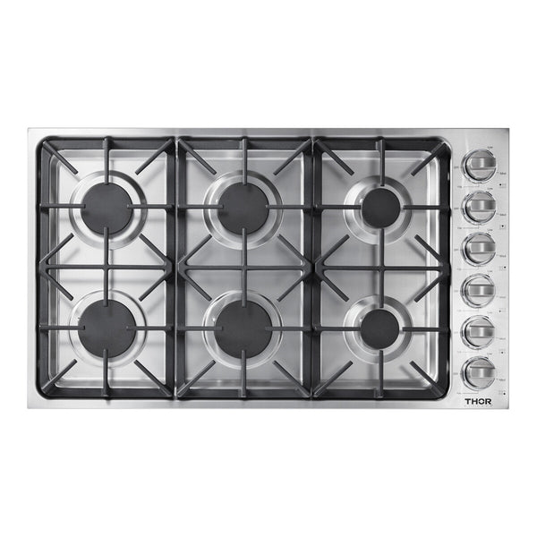 Thor 36" Gas Cooktop - Stainless Steel