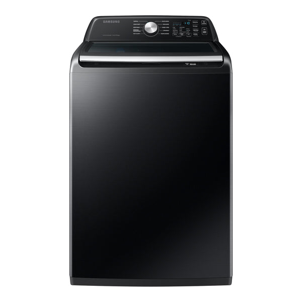 Samsung Top Load Washer Wi-Fi & SmartThings Active WaterJet, 4.7 cu. ft. - Brushed Black