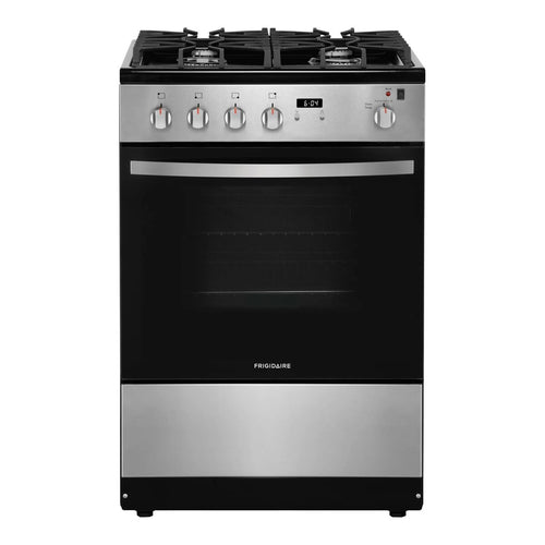 Frigidaire 24" Front Control Freestanding Gas Range - Stainless Steel