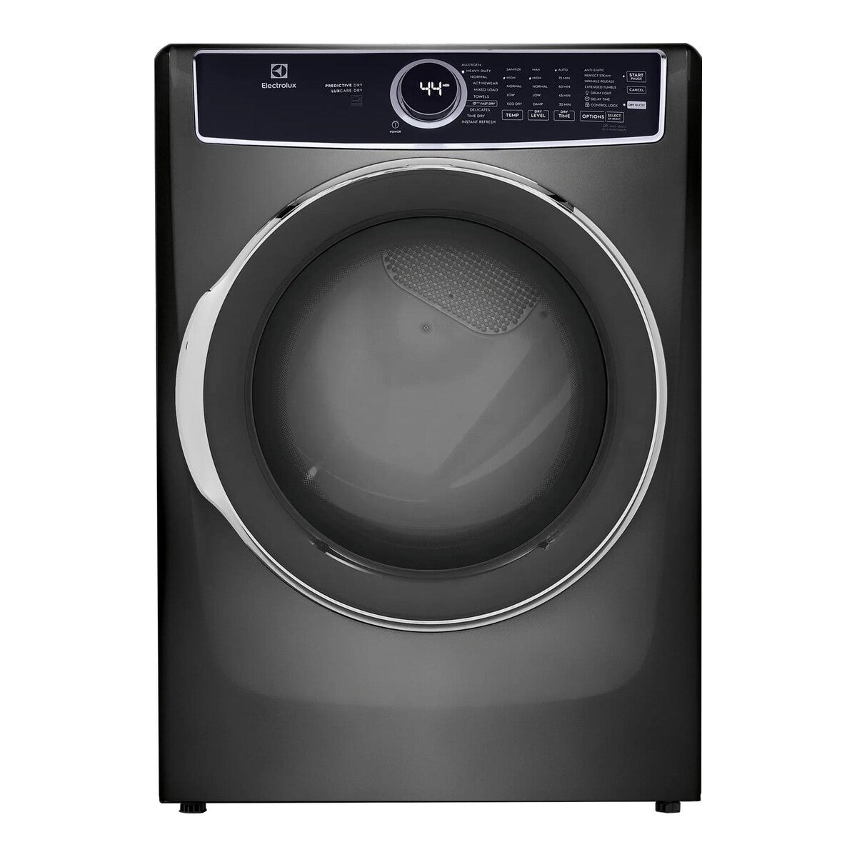 Electrolux Front Load Perfect Steam Electric Dryer with Predictive Dry and Instant Refresh – 8.0 cu. ft. - Titanium