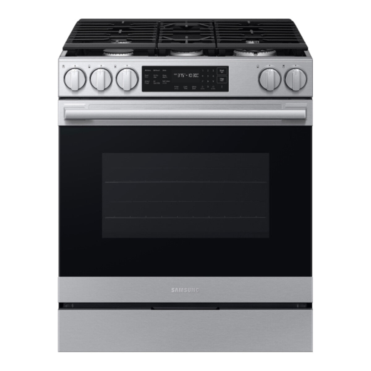 Samsung Bespoke Smart Slide-in Gas Range Pro Style Design, Air Fry Max True Convection - Fingerprint Resistant Stainless Steel