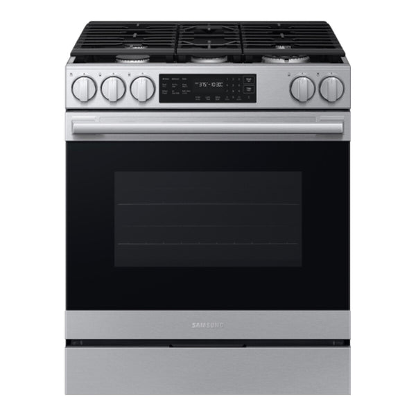 Samsung Bespoke Smart Slide-in Gas Range Pro Style Design, Air Fry Max True Convection - Fingerprint Resistant Stainless Steel