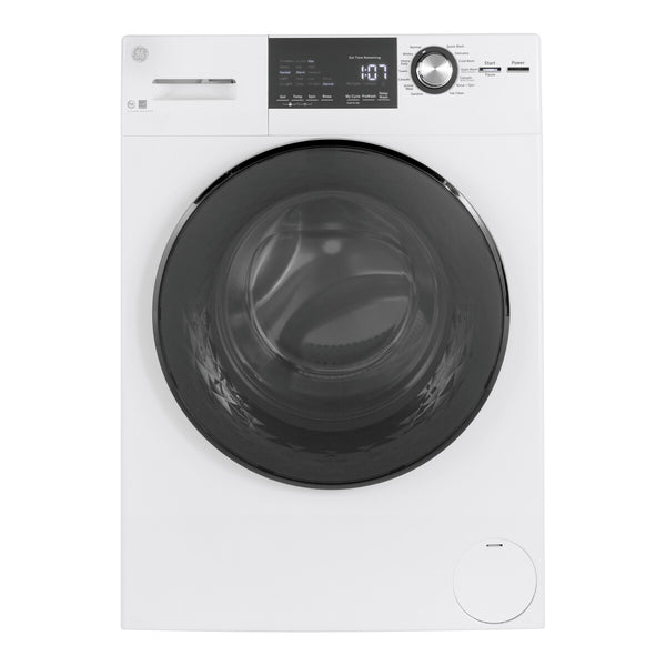 GE ENERGY STAR 24" 2.4 cu. ft. Front Load Washer with Steam - White