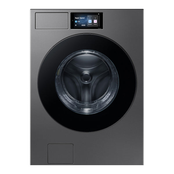 Samsung Bespoke AI Front Load Washer AI Home 7" LCD Display AI OptiWash+, 5.3 cu. ft. - Dark Steel