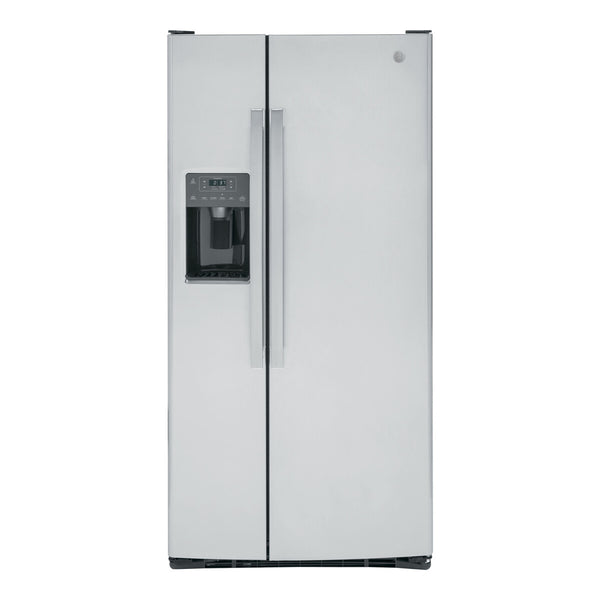 GE ENERGY STAR 23.0 cu. ft. Side-By-Side Refrigerator - Stainless Steel