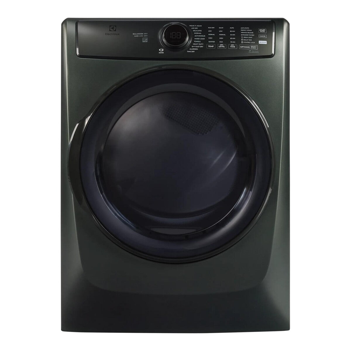 Electrolux Front Load Perfect Steam Electric Dryer with Balanced Dry and Instant Refresh – 8.0 cu. ft. - Alpine