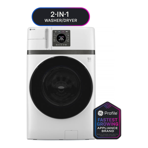 GE Profile ENERGY STAR 4.6 cu. ft. Capacity UltraFast Combo with Ventless Inverter Heat Pump Technology Washer/Dryer - White