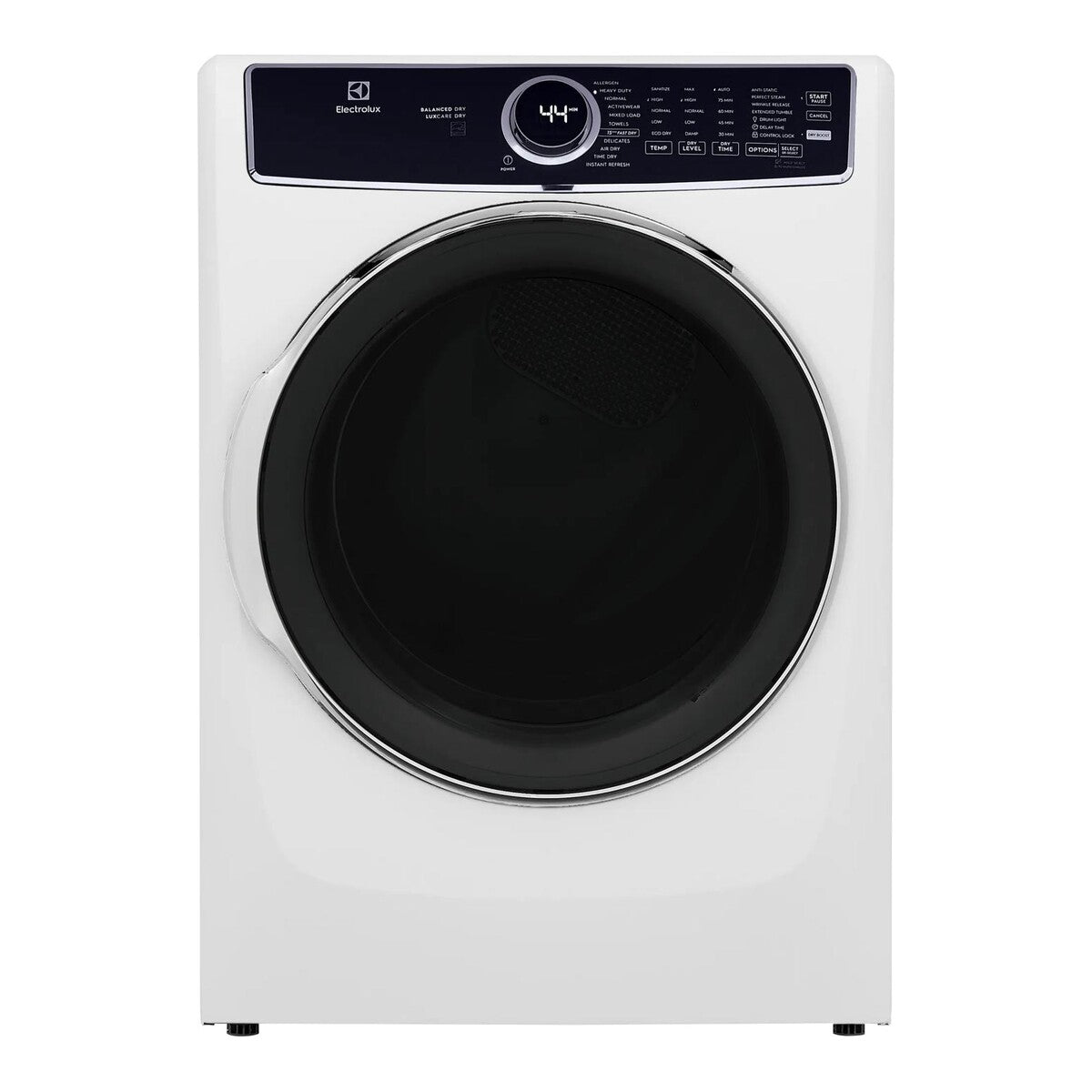 Electrolux Front Load Perfect Steam Electric Dryer with Balanced Dry and Instant Refresh – 8.0 cu. ft. - White