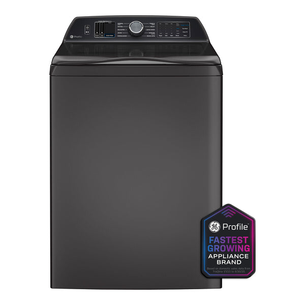GE Profile ENERGY STAR 5.4 cu. ft. Capacity Washer with Smarter Wash Technology and FlexDispense - Diamond Gray