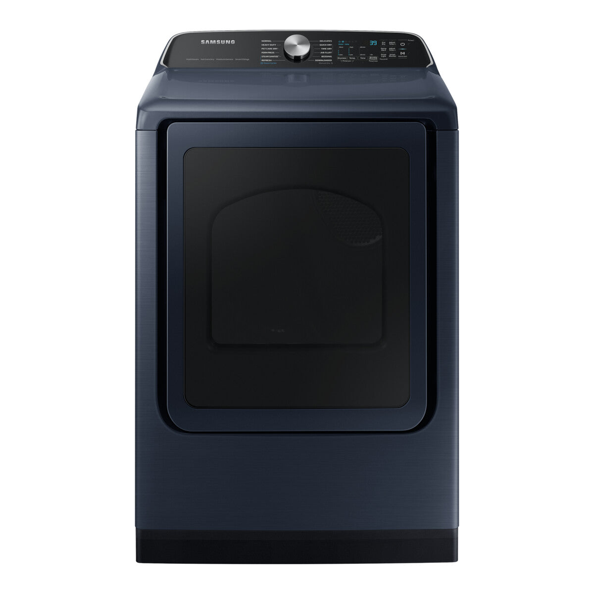 Samsung Top Load Gas Dryer Pet Care Dry Steam Sanitize+, 7.4 cu. ft. - Brushed Navy