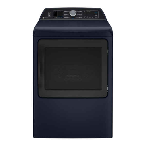 GE Profile ENERGY STAR 7.3 cu. ft. Capacity Smart Electric Dryer with Steam and Washer Link - Sapphire Blue