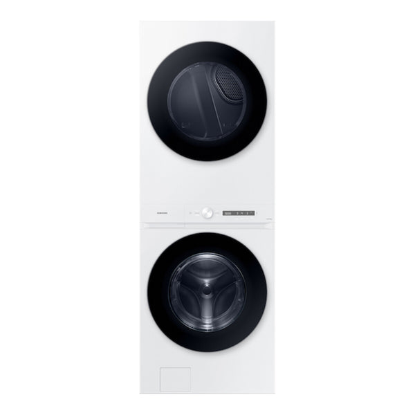 Samsung Bespoke AI Laundry Hub Easy Reach Control AI OptiWash + 4.6 cu. ft. Wash & 7.6 cu. ft. Dry - White (WH46DBH100GW)