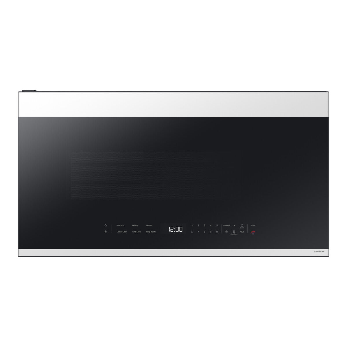 Samsung Bespoke Over-the-Range Microwave Auto Connectivity Wi-Fi, 2.1 cu. ft. - White Glass