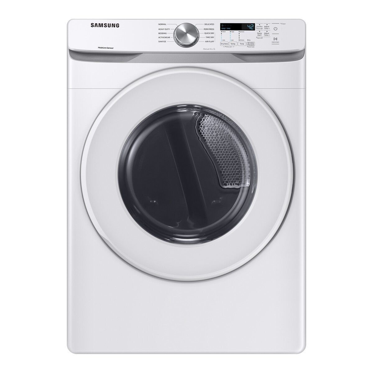 Samsung 7.5 cu. ft. Electric Long Vent Dryer with Sensor Dry in White
