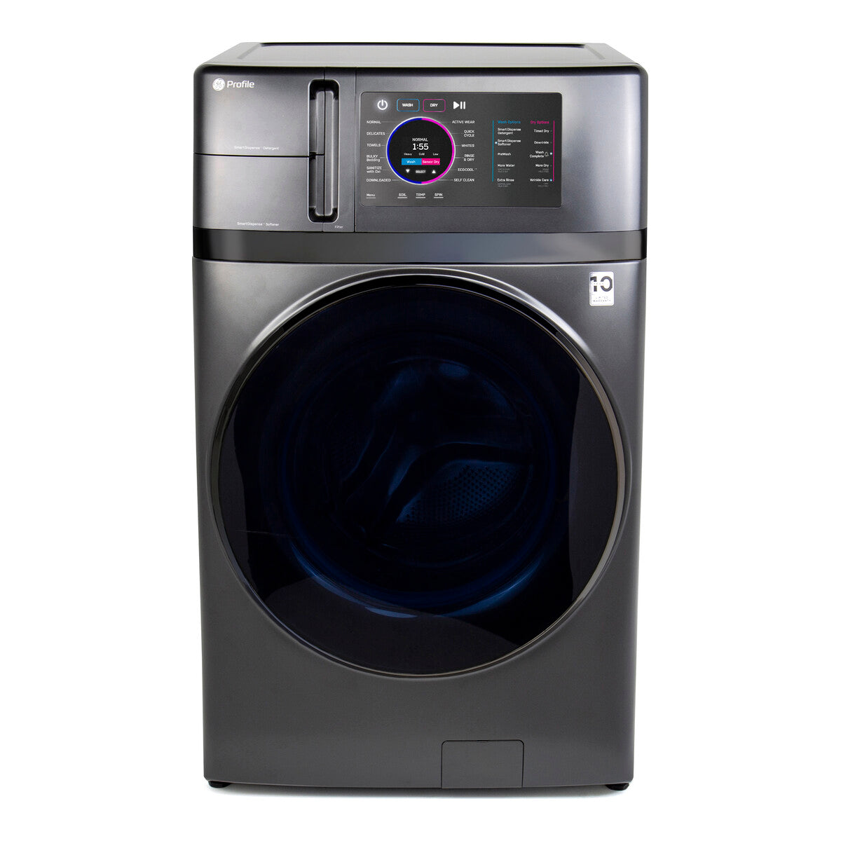 GE Profile ENERGY STAR 4.8 cu. ft. Capacity UltraFast Combo with Ventless Inverter Heat Pump Technology Washer/Dryer - Carbon Graphite