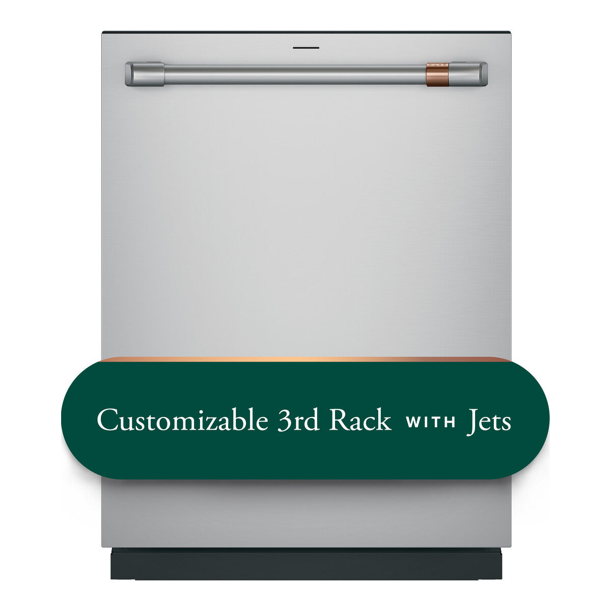 Café CustomFit ENERGY STAR Stainless Interior Smart Dishwasher with Ultra Wash Top Rack and Dual Convection Ultra Dry, 44 dBA
