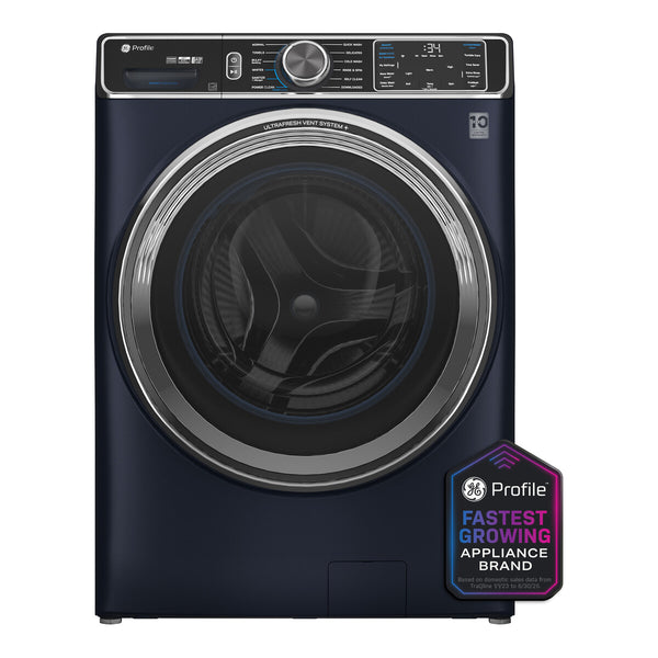 GE Profile 5.3 cu. ft. Capacity Smart Front Load ENERGY STAR Washer with UltraFresh Vent System+ with OdorBlock - Sapphire Blue